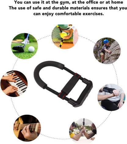 Wrist Strengthener, Resistance Forearm Exerciser, Spring Steels Adjustable Comfortable Wrist Exerciser Strengthener Tool,Grip Strength Trainer Workout Equipment for Home