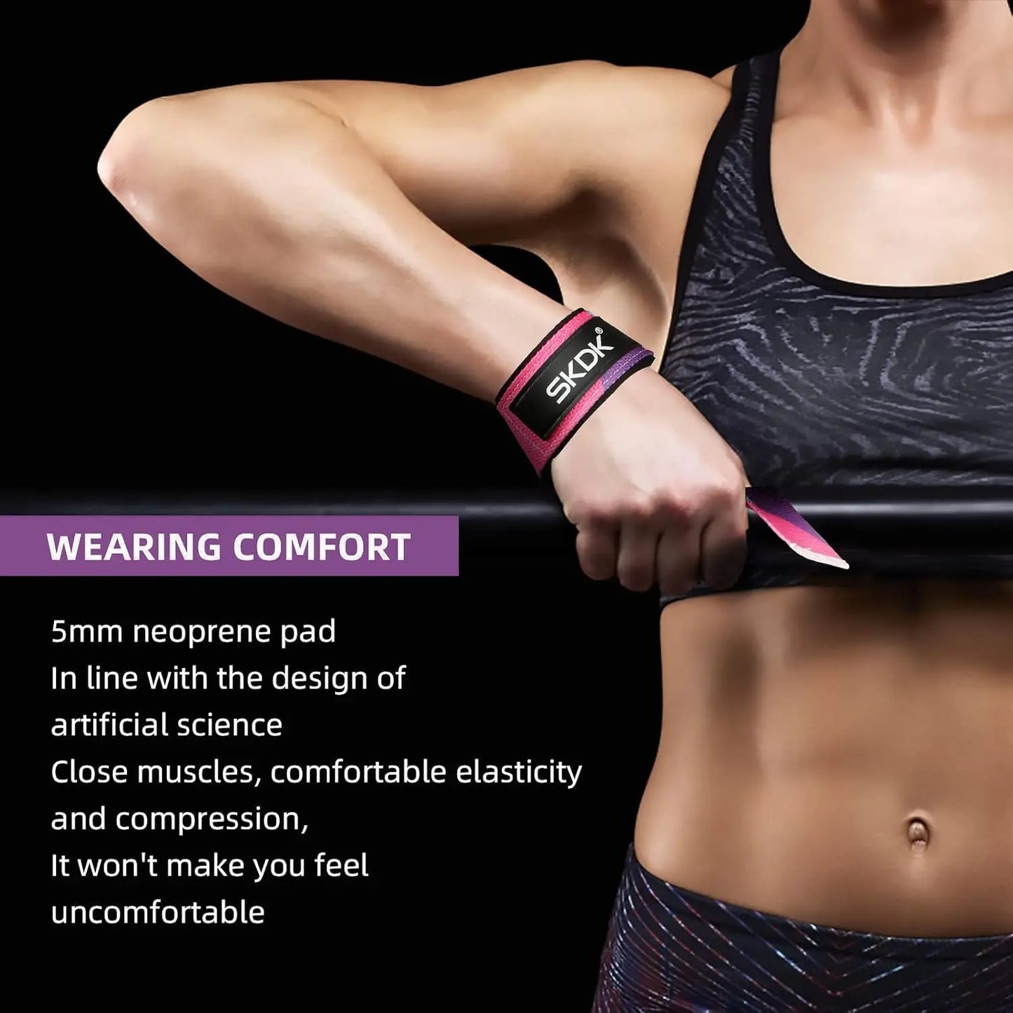 Non-Slip Silicone Weightlifting Deadlift Straps with Wrist Guards, Ideal for Gym Workouts, Strength Training Accessories for Men & Women, Fitness Bands