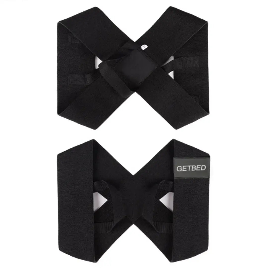GETBED Elastic Shoulder Straps -Posture Support Straps for Men & Women, Gym & Exercise Equipment for Bench Presses,Training, Press Lifts, Chest Straightening, Posture Fix, Back Correction - Home/Office Use (S-XXL)