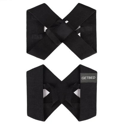 GETBED Elastic Shoulder Straps -Posture Support Straps for Men & Women, Gym & Exercise Equipment for Bench Presses,Training, Press Lifts, Chest Straightening, Posture Fix, Back Correction - Home/Office Use (S-XXL)
