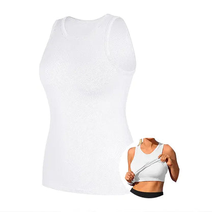 ATTRACO Women'S Seamless High Neck Workout Tank Top with Built-In Bra & Removable Padding for Yoga & Gym Training Summerwins